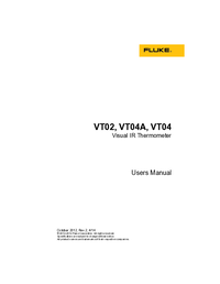 Thumbnail of document Manual - VT04/VT04A Visual IR Thermometers